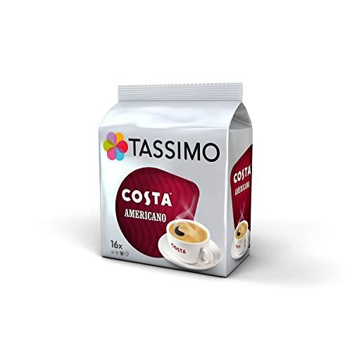 Tassimo Tassimo Coffee Selection - Costa Cappuccino/Americano/Cadbury Hot Chocolate/L'Or Latte Macchiato/Kenco Americano pods - 5 Packs (56 Servings)