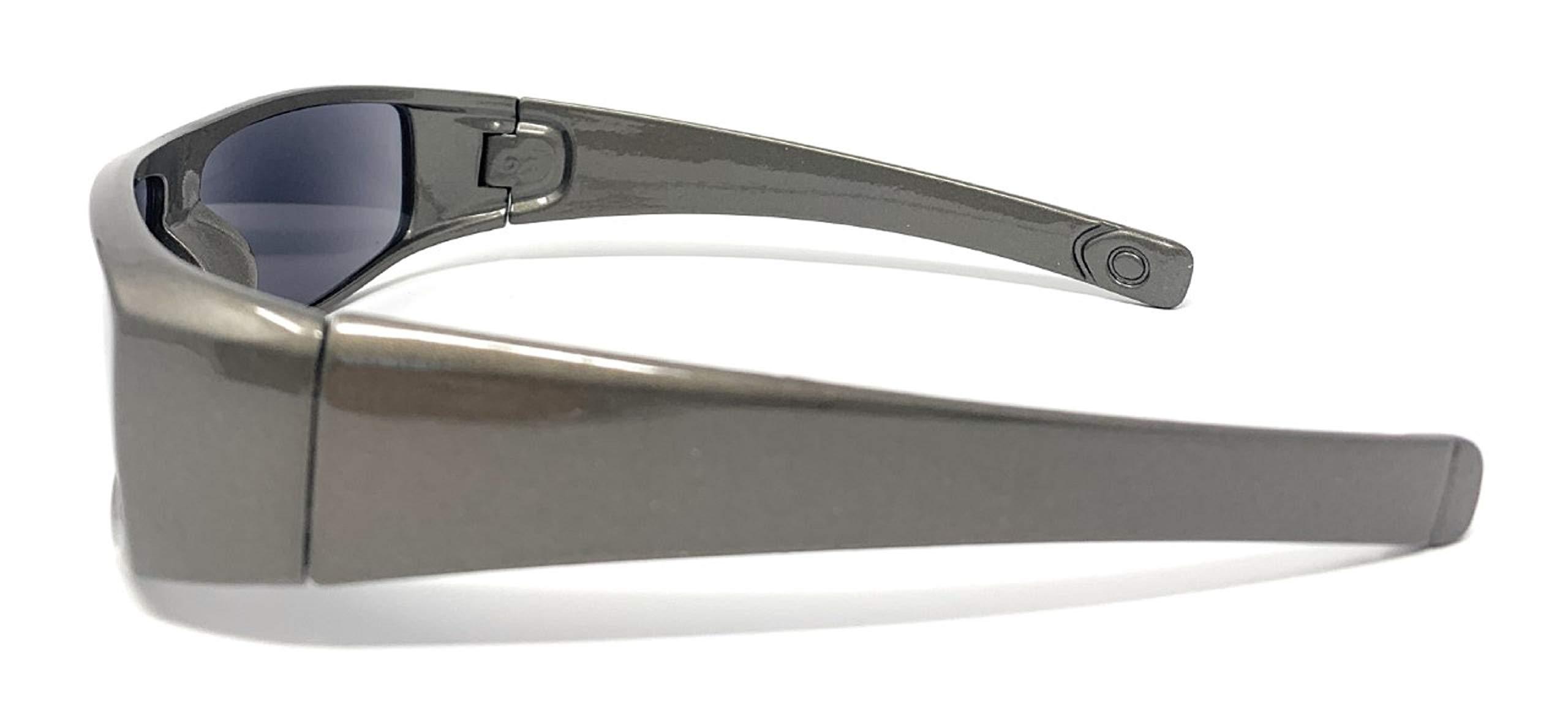 Incredible Bargains The Unisex Wrap Around Terminator Sun Reader Reading Sunglasses for Men and Women +3.25 Dark Silver