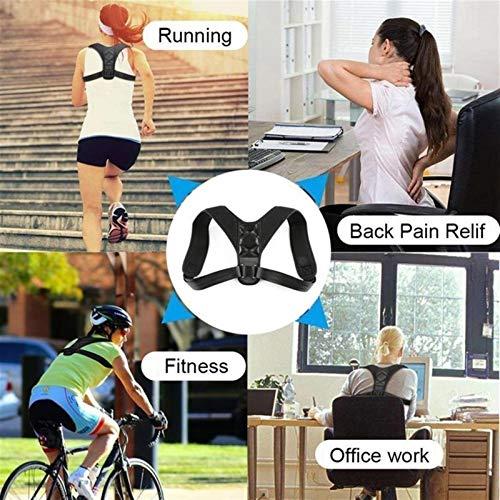 SADDPA SADDPA DSMYYXGS Bodywellness Posture Corrector Adjustable Useful Back Shoulder Straighten Black Support Brace Belt Unisex Adult (Color : Black)