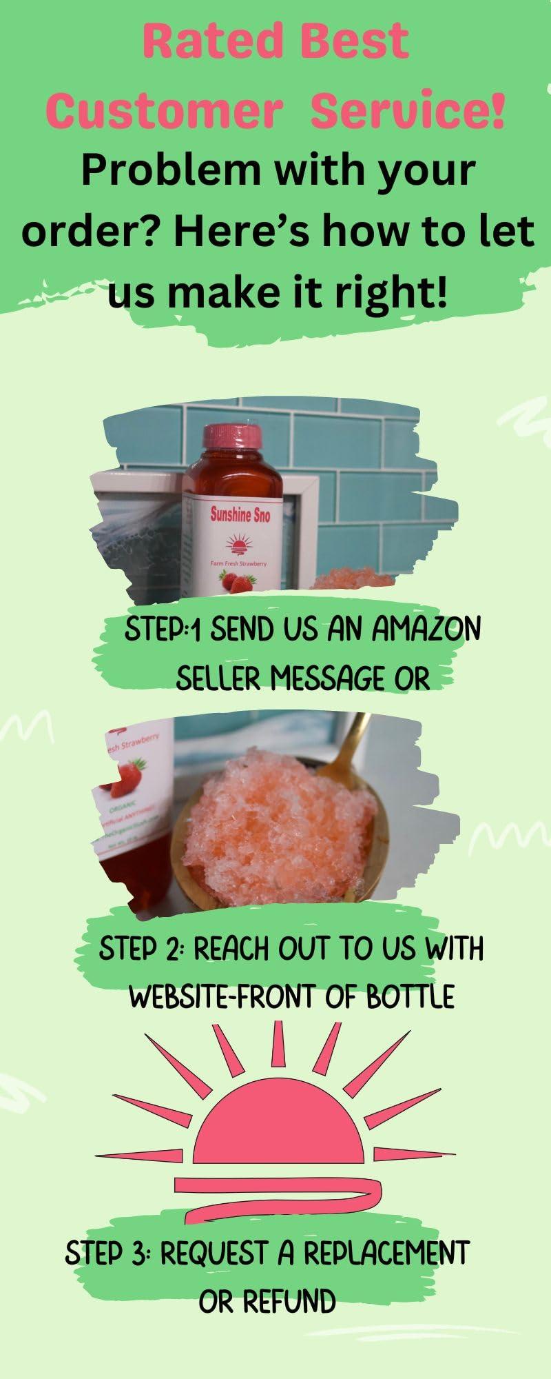 Sunshine Sno Sunshine Sno Dye Free Snow Cone Syrup, Watermelon, 16oz, Made with organic ingredients