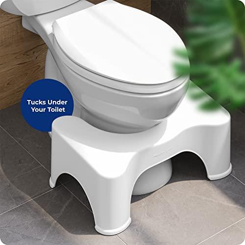 Squatty Potty Squatty Potty The Original Bathroom Toilet Stool Height, White, 9 Inch (Pack of 1)