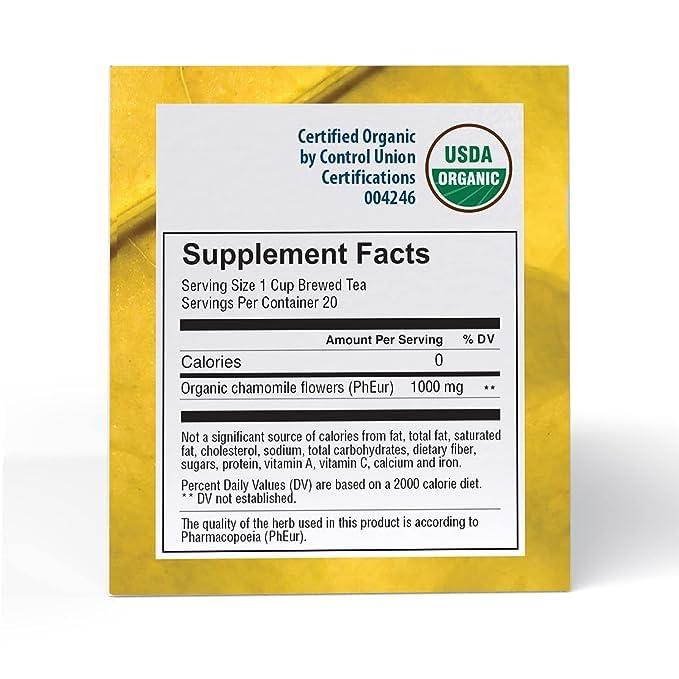 Imperial Falcon Group 3 Pack of Good Nature Organic Herbal Tea; 20 Individually Wrapped Tea Bags (Chamomile)