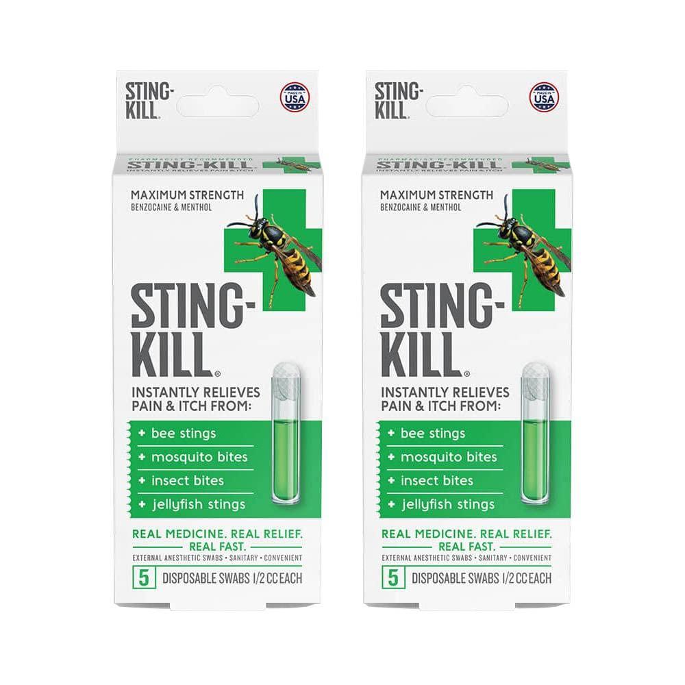 RANDOB LABORATORIES LTD. Sting-Kill external anesthetic disposable swabs - 5 ea, 2 Pack