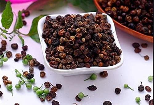 Generic Sun Dried Black Nightshade | Manathakkali Vathal | Solanum Nigrum | Fresh Naturally Rich in Fiber Kali mirch | Premium and Organic Seeds | Authentic South Indian Delicacy | Pack of 1 | 100g