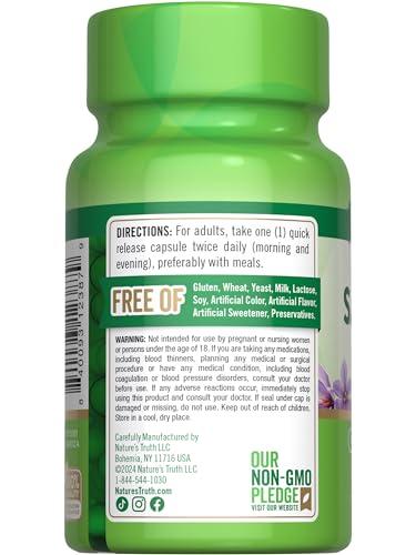 Nature\'s Truth Nature\'s Truth Saffron Extract Capsules | 60 count | Concentrated Extract | Non-GMO & Gluten Free Supplement