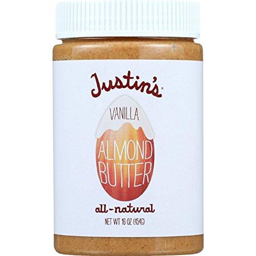 Justin's Nut Butter Justins Nut Butter Almond Butter - Natural Vanilla - Jar - 16 oz - case of 6 -