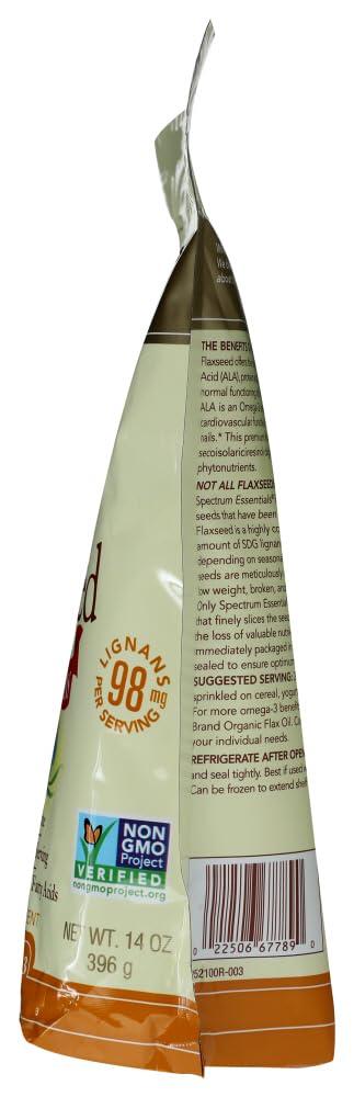 Spectrum Spectrum Ground Flaxseed, 14 oz, 2 pk