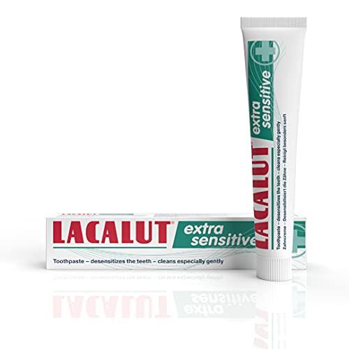 Lacalut LACALUT Extra Sensitive Toothpaste, Repair & Protect Sensitive Teeth - Cavity Prevention & Stain Removal 2.5 Ounces