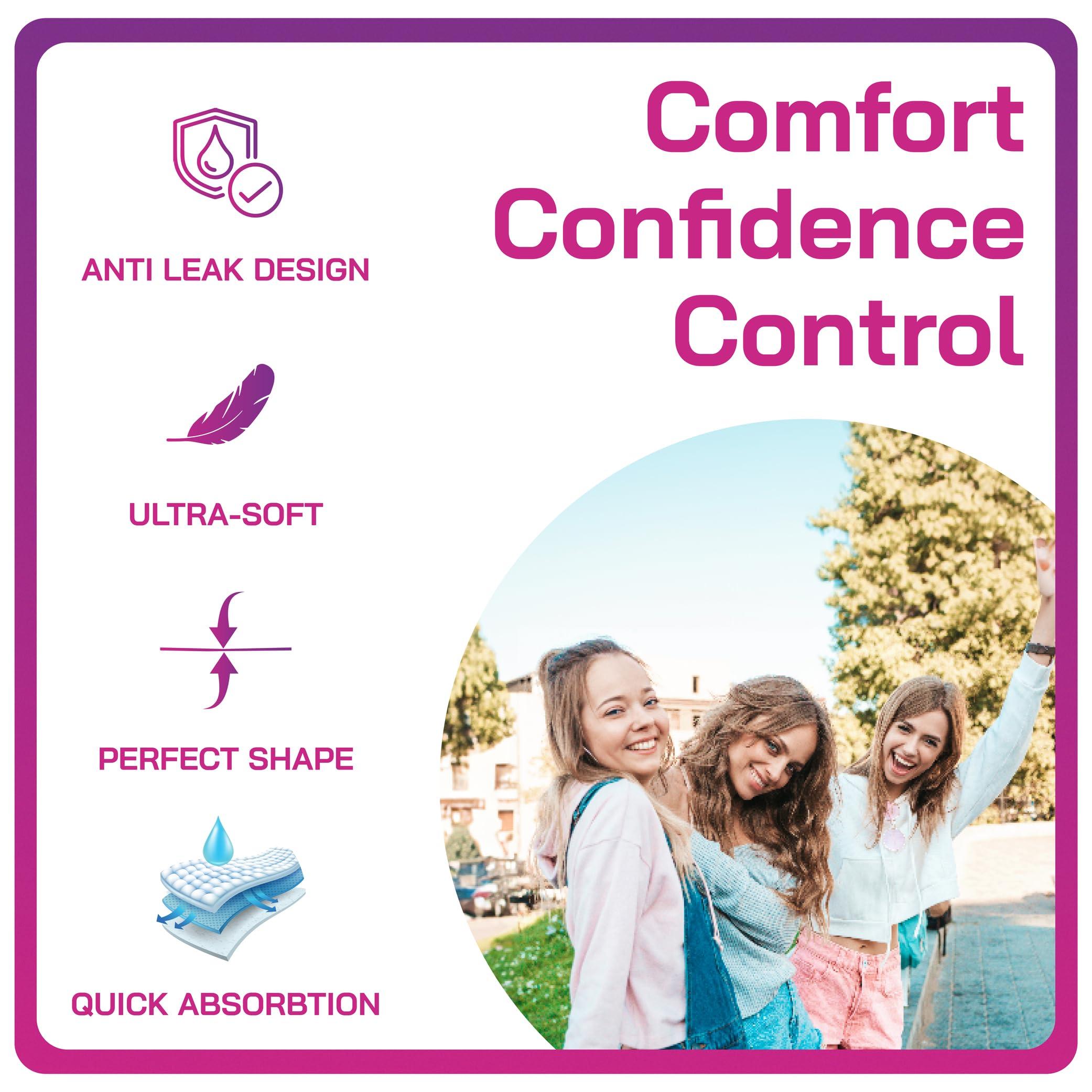 BODYFORM Bodyform Maxi - Premium Sanitary Napkins, Cushion Soft Always Comfortable and Ultra-Absorbent (Regular, 168 Count (12 Packs of 14 Counts))