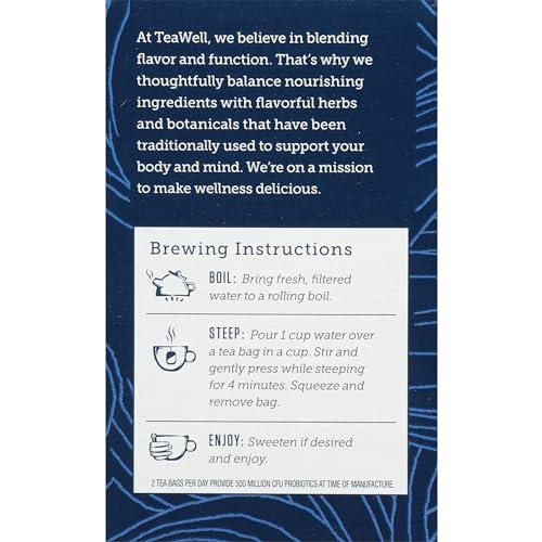 Celestial Seasonings Celestial Seasonings TeaWell Herbal Tea, Gut Health, Organic Cinnamon Oat, 12 Count