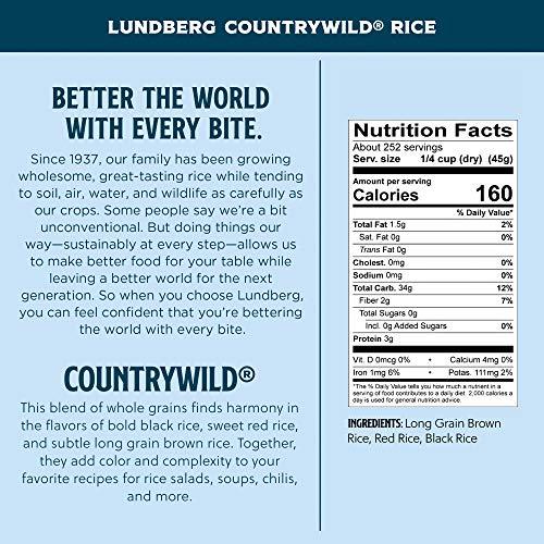 Lundberg Lundberg Family Farms Gourmet Countrywild Whole Grain Brown Rice, Packaging May Vary, 400 Ounce (Pack of 1)