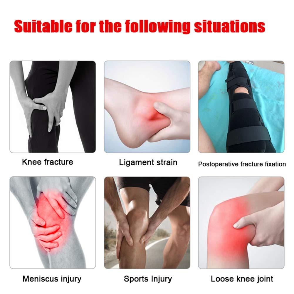 XJZHANG XJZHANG Adjustable Knee Support Joint Brace Surgical Fixation Stabilization Fracture Support, Before and After Surgery Splint - Post Op Immobiliser