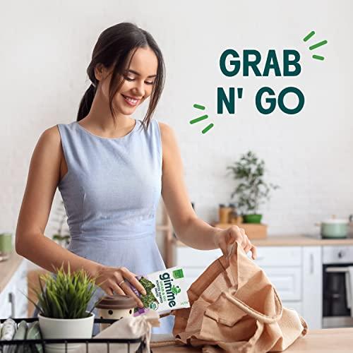gimMe Gimme Seaweed Grab & Go Organic Premium Roasted Seaweed Snacks, Teriyaki, 5 Count Trayless, Keto, Vegan, Gluten-Free, Source of Omega3s and Iodine, Healthy On-The-Go Snack for Kids and Adults