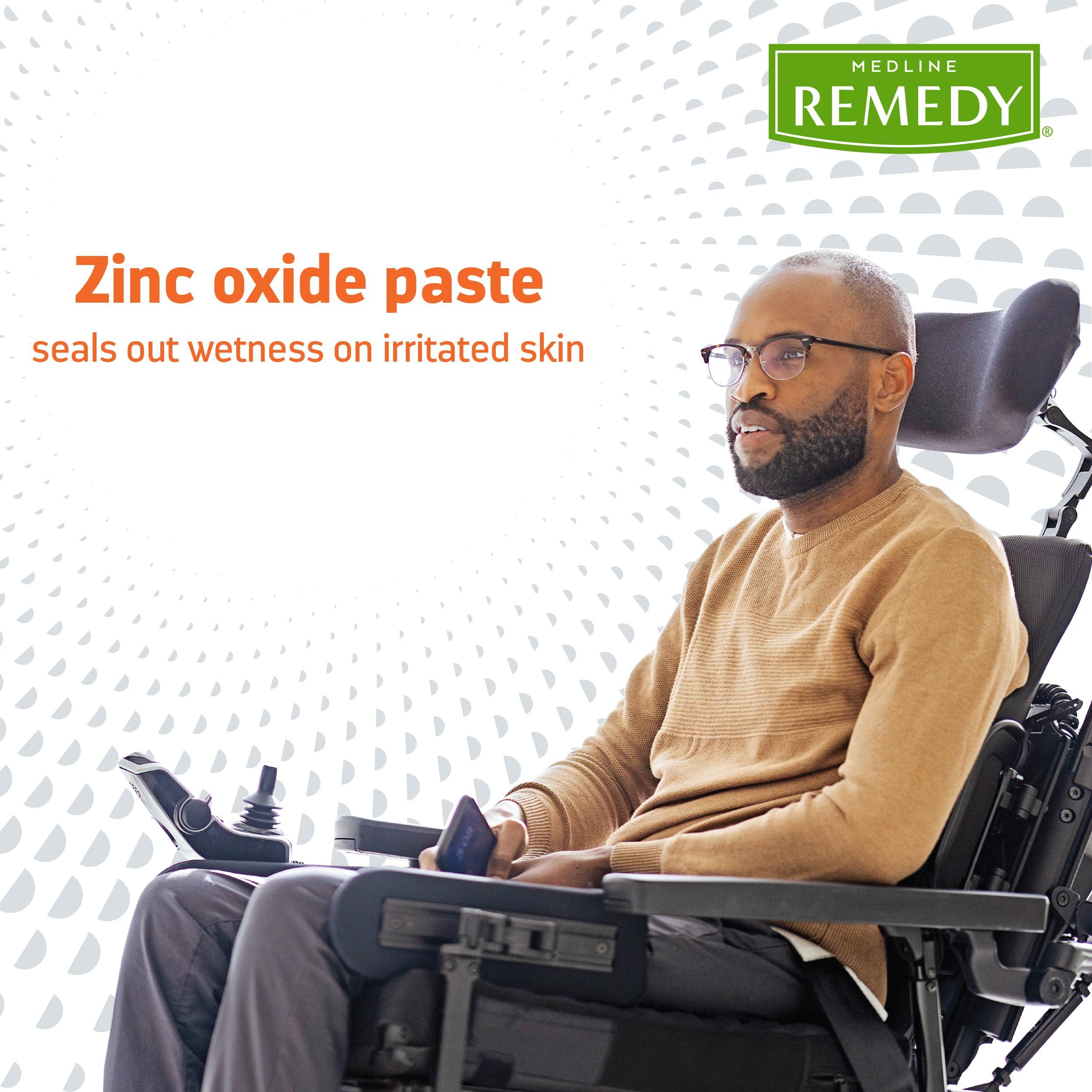 Medline Medline Remedy Clinical Zinc Oxide Paste Skin Protectant, 144 Packets (0.13 fl oz), Vanilla Scent, Diaper Rash Cream, Incontinence Care, Wetness Protection, Paraben Free, Adults, Children