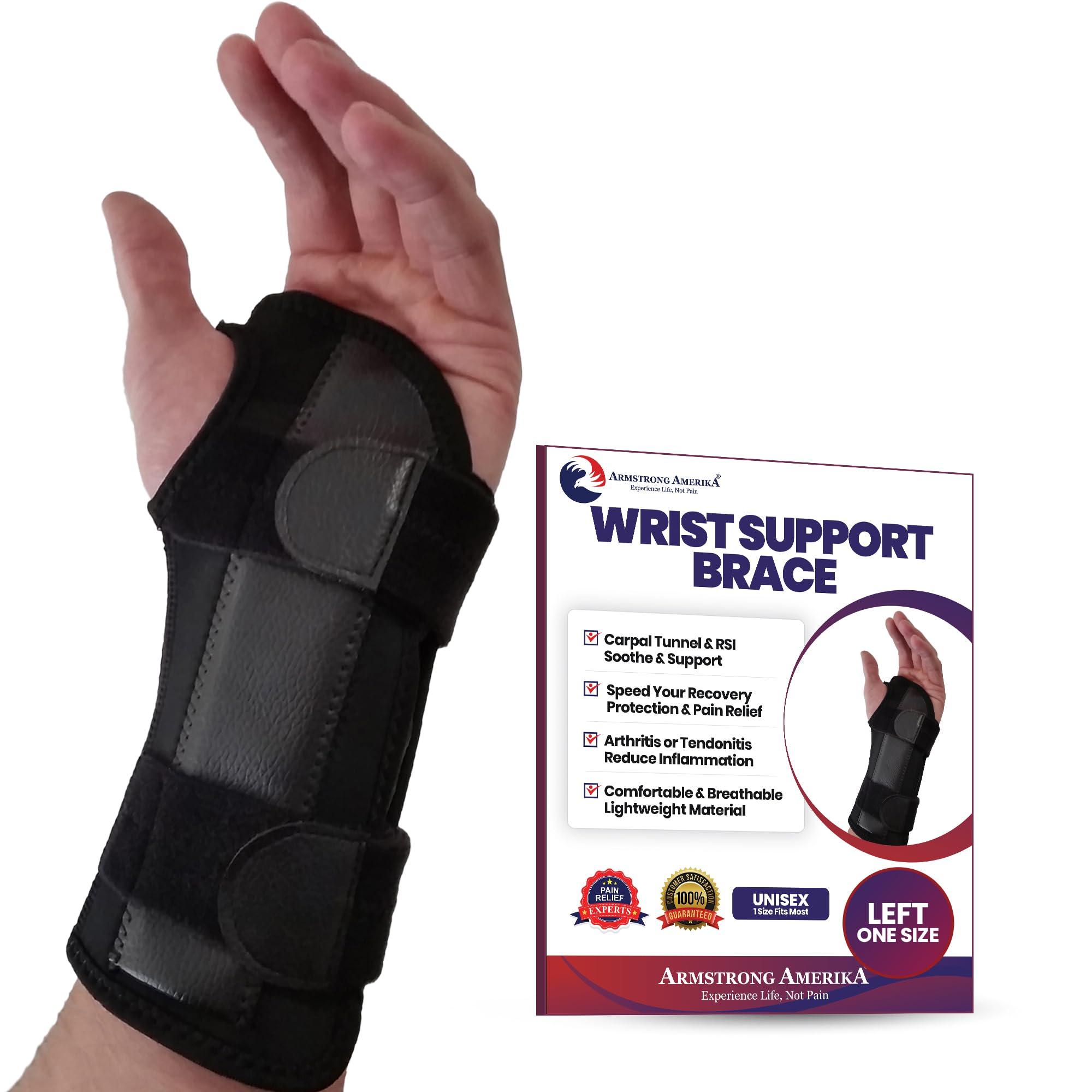 ARMSTRONG AMERIKA ARMSTRONG AMERIKA Wrist Brace For Carpal Tunnel Left Hand + Elbow Brace Fits Most