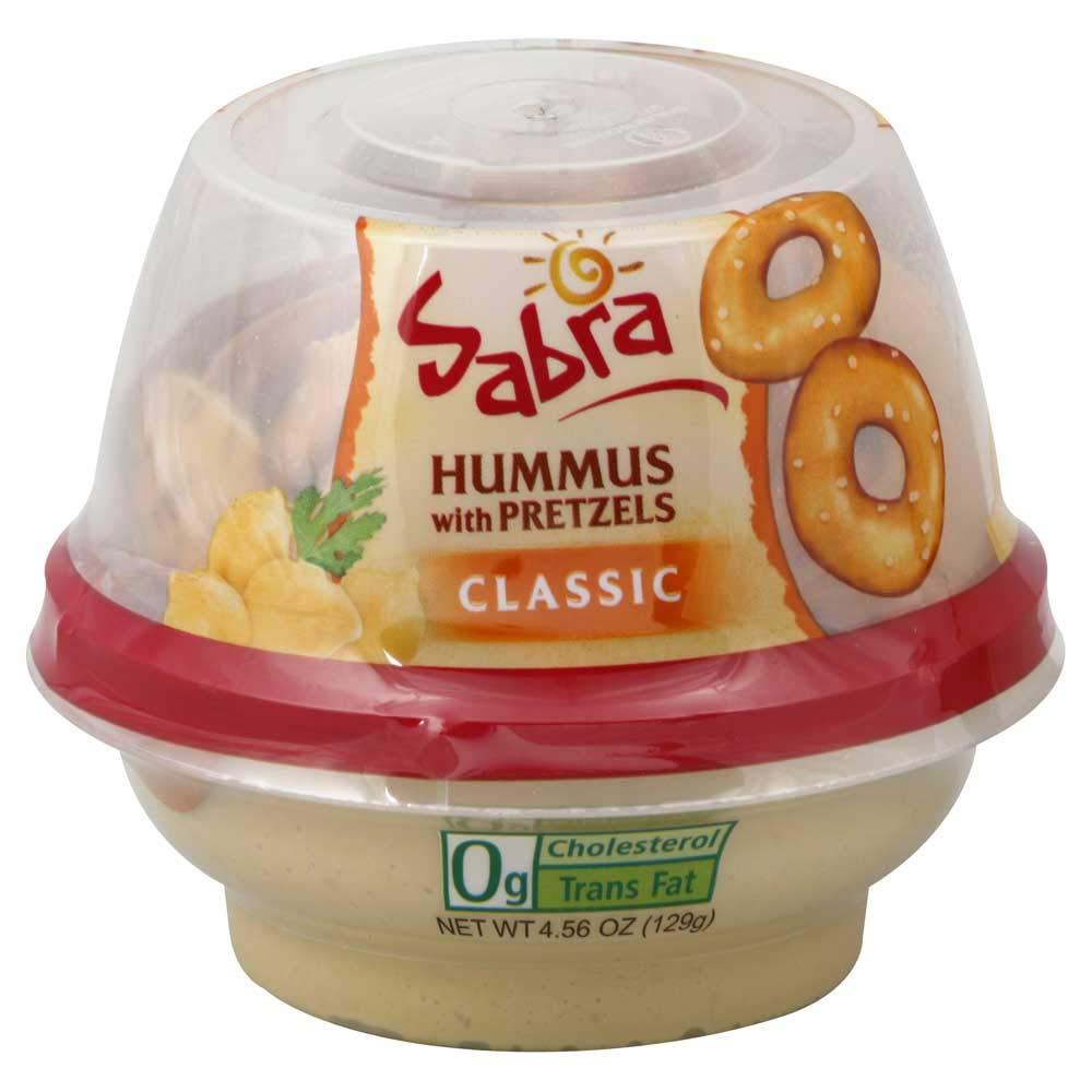 Sabra Sabra Classic Hummus with Pretzel, 4.56 Ounce -- 12 per case.