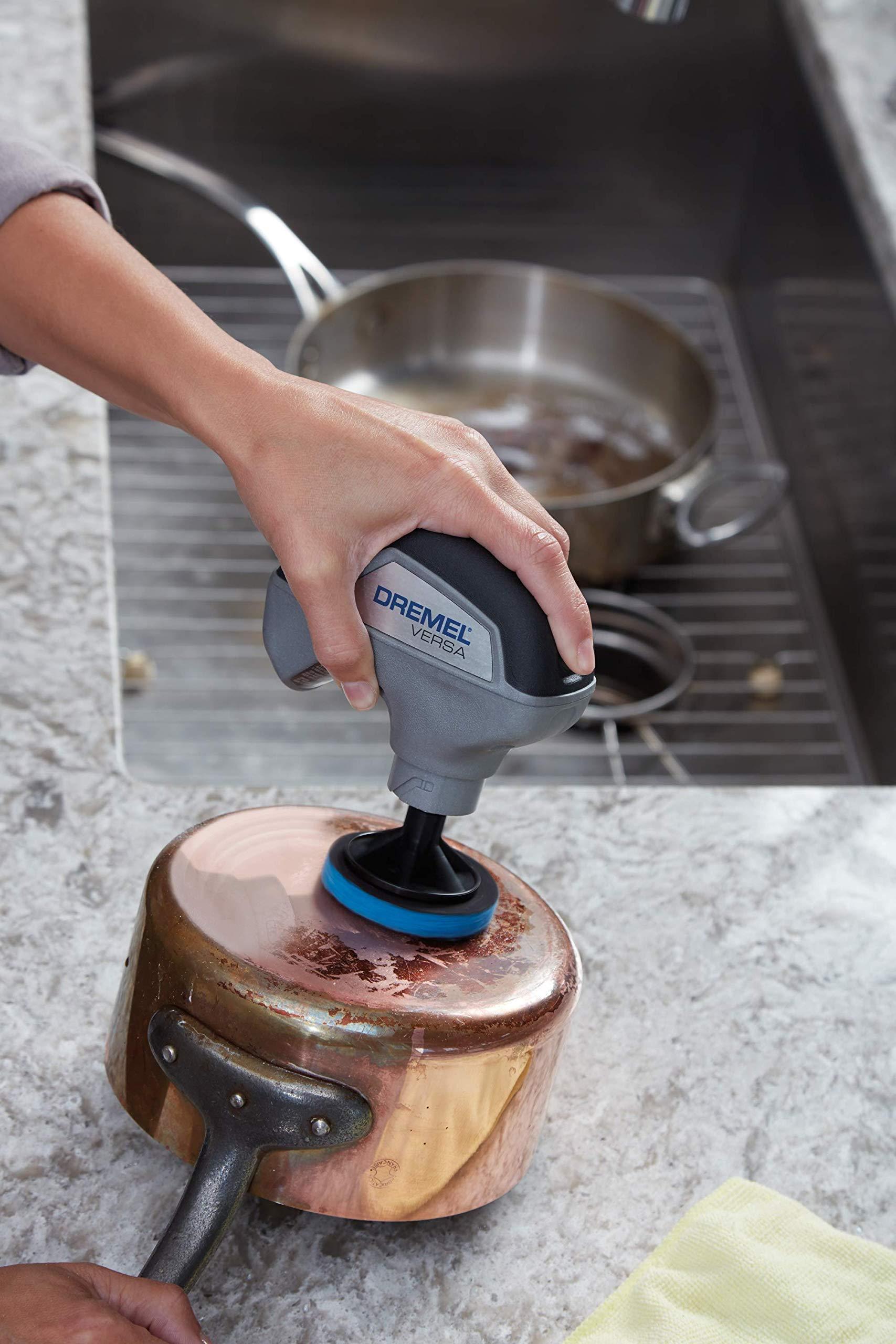 Dremel Dremel Versa Power Scrubber Kit with 5 Scrub Daddy Cleaning Sponge Pads - Waterproof Cordless Electric Spin Scrubber, High Speed, Multi-Surface Cleaning for Kitchen, Household, and Bathroom, PC10-07