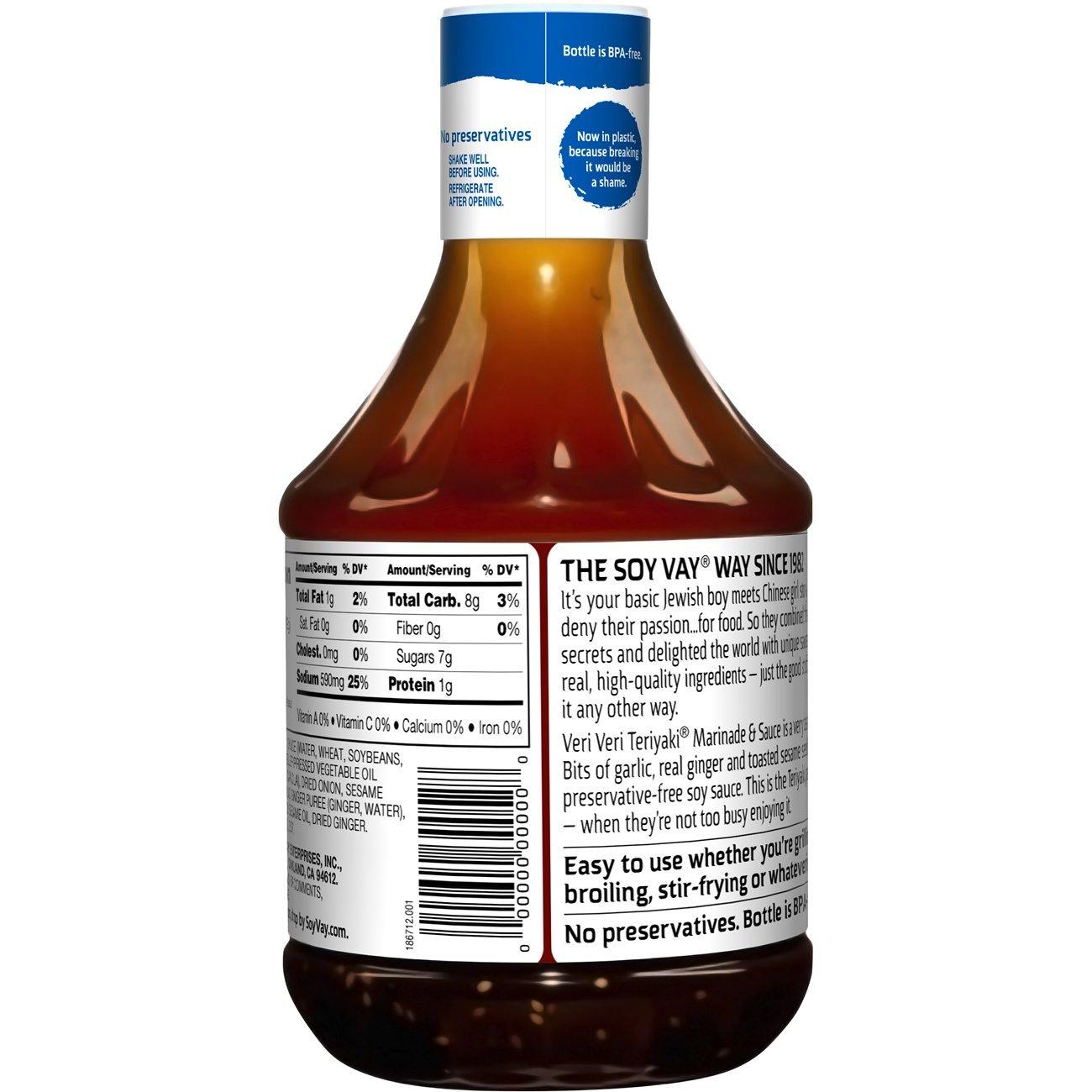 Soy Vay Soy Vay Marinade & Sauce, Veri Veri Teriyaki, 42 ounces