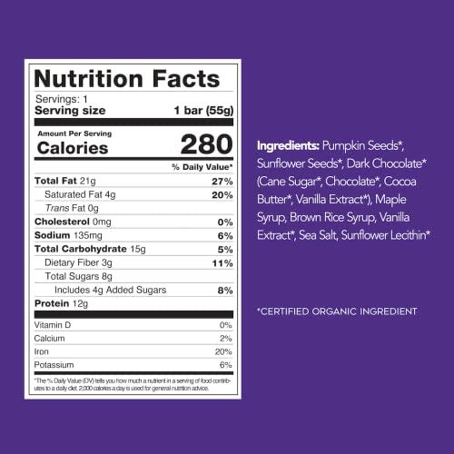 88 Acres 88 Acres Vegan Seed Protein Bar | 12g Plant Based Protein Per Bar, Gluten Free, Nut Free, Non GMO, School Safe, No Palm Oil | 9 Pack, 1.9 oz (Chocolate Chip Blondie)