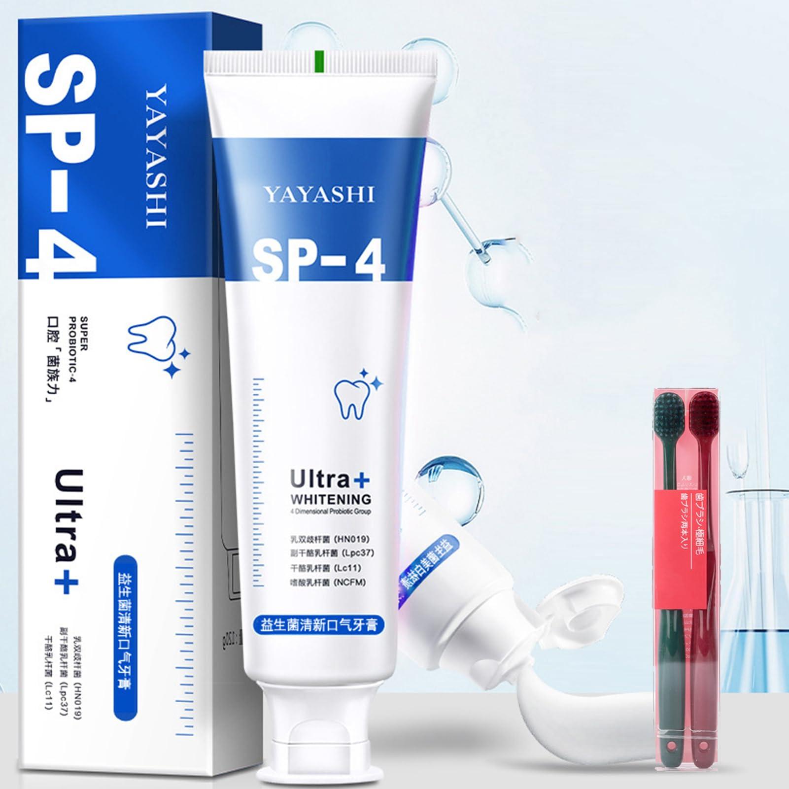 Generic SP-4 Probiotic Stain Removal and Whitening Toothpaste - Ultra+, SP-4 Ultra Whitening Toothpaste, Yayashi SP-4 Probiotic Whitening Toothpaste, Pasta De Dientes SP-4 (1PCS Deodorize)