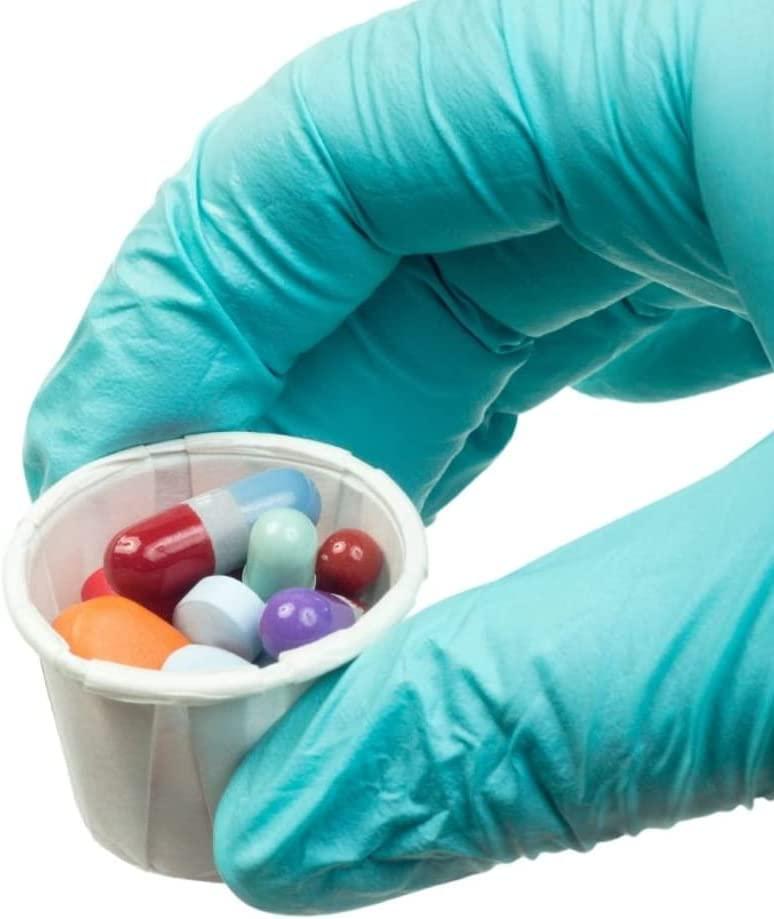 Vakly Disposable Paper Souffle Medicine Cups 3/4 oz [Pack of 2500] – (0.75 Ounce) Small Cups for Medication Distribution, Pills, Tasting, Condiments, Food and Dessert Serving