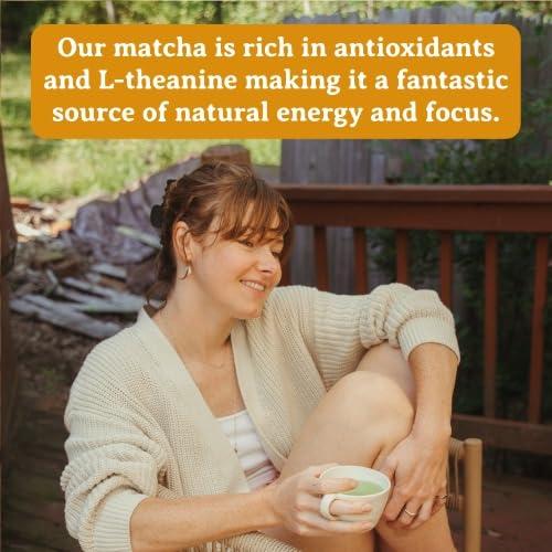 Heavenly Tea Leaves Heavenly Tea Leaves Organic Ceremonial Grade UJI Matcha Green Tea Powder, 30 g Tin - Premium High Grade Japanese Green Tea, Authentic, Sugar Free