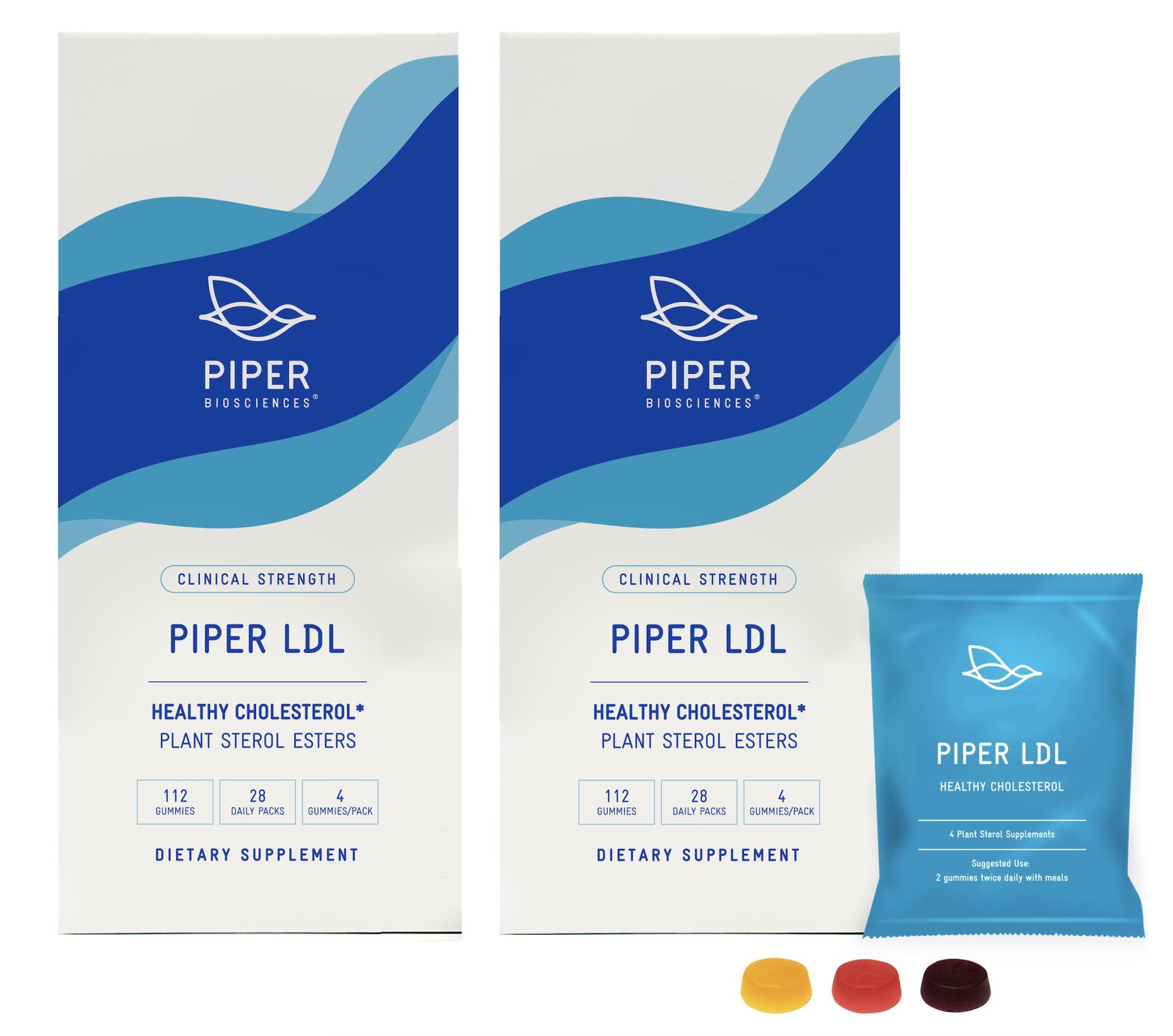 Piper Biosciences Piper Biosciences Cholesterol Health Plant Sterol Gummies: Plant Sterols Cholesterol Supplement (2 Boxes, 224 Gummies)