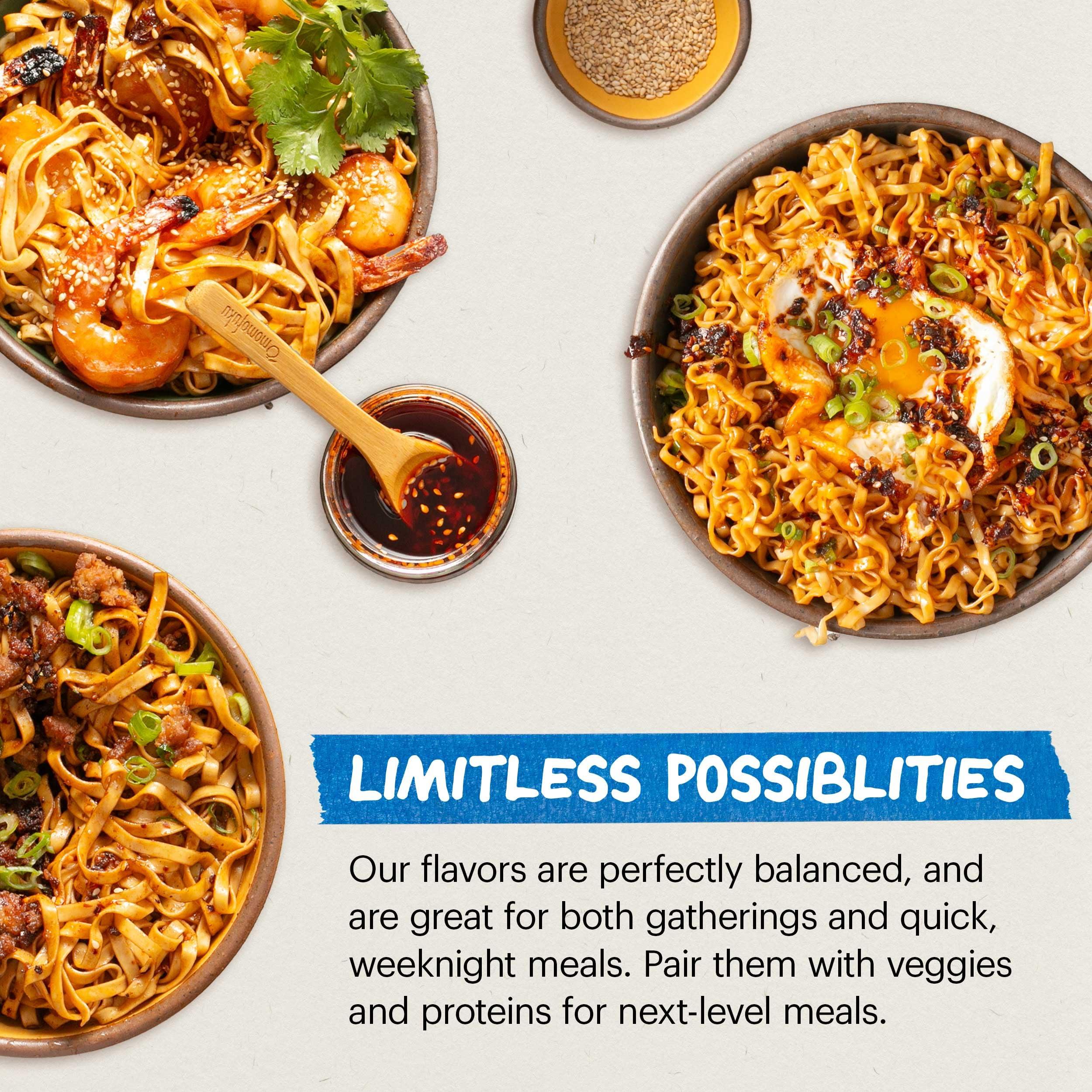 MOMOFUKU Momofuku Ramen Noodle Variety Pack by David Chang, 25 Count (Pack of 5) Air-Dried Never Fried Vegan Instant Noodles with 11g of Plant Based Protein