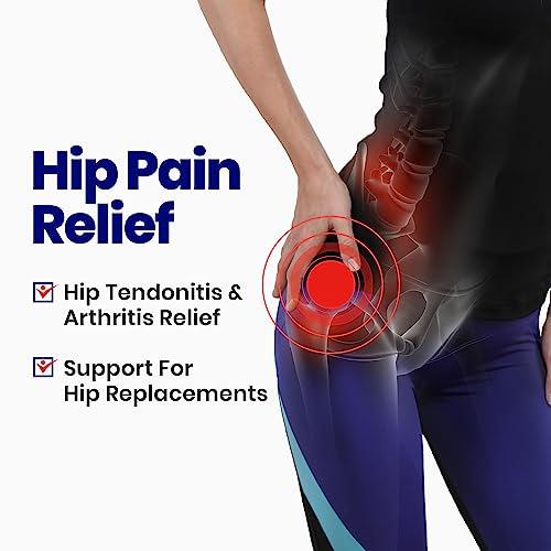 ARMSTRONG AMERIKA Hip Brace Thigh Compression Sleeve | Hip Sciatica Pain Relief Device Brace | Hamstring & Groin Compression Sleeve Wrap for Sciatic Nerve Relief | Hip Support Brace for Women & Men | Small / Right