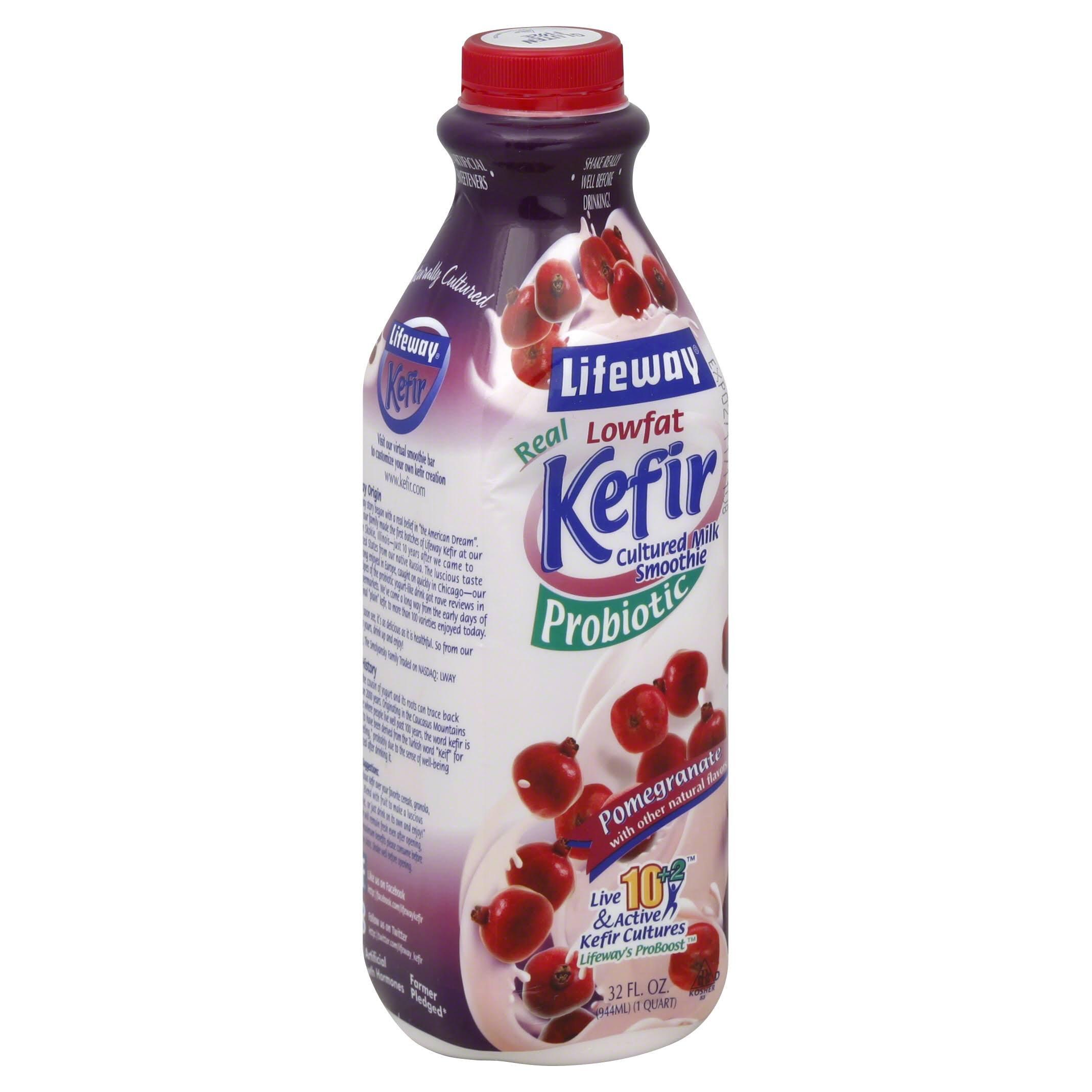 Lifeway Lifeway Lowfat Kefir, Pomegranate, 32 Ounce (Pack of 06)