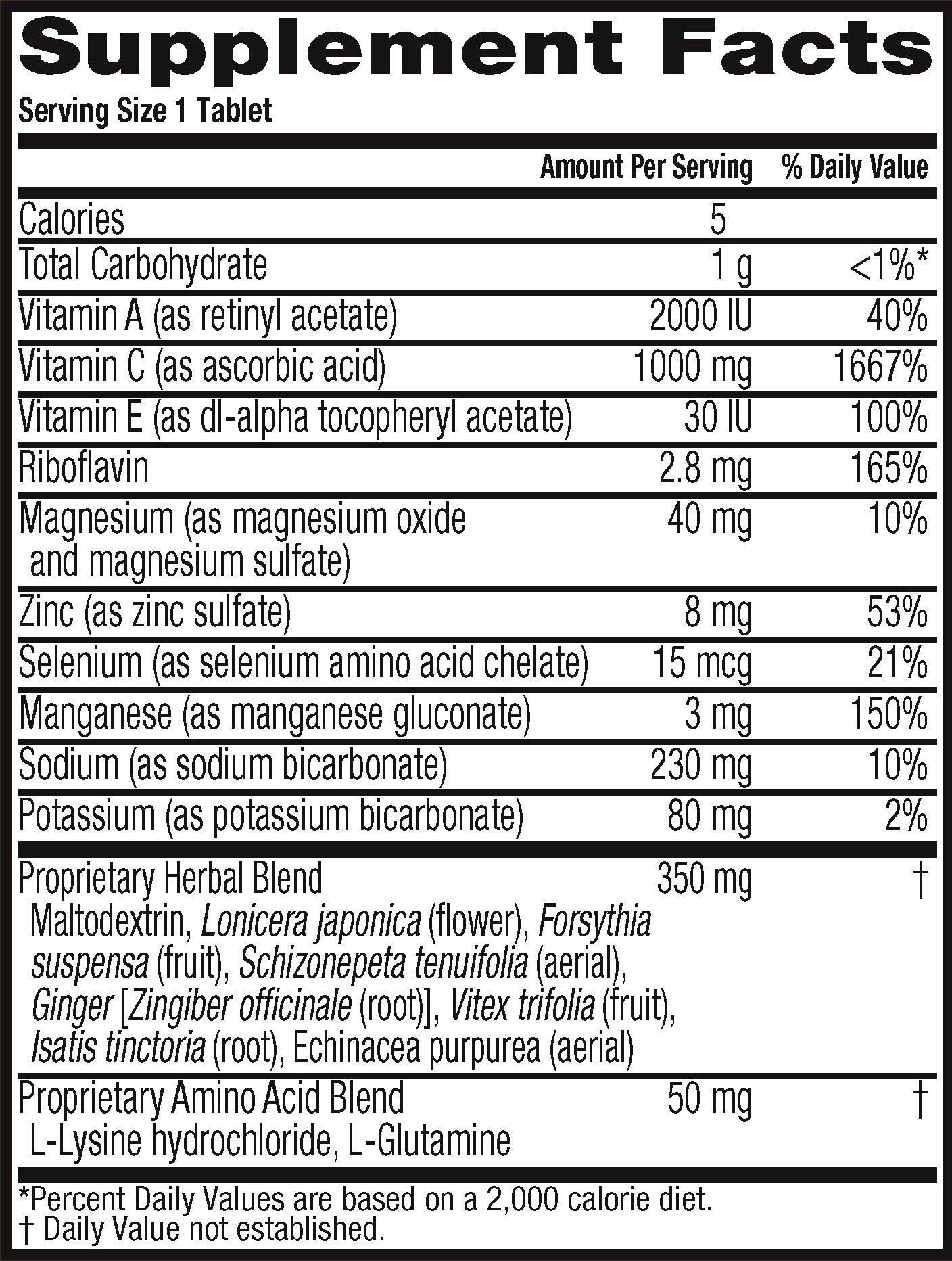 Airborne Airborne Effervescent Health Formula Tablets, Orange, 10 Count