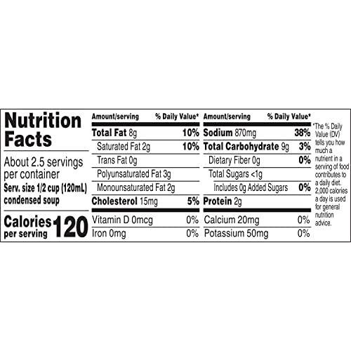 Campbell's Campbell's Condensed Cream of Chicken Soup, 10.5 Ounce Can (Pack of 12)