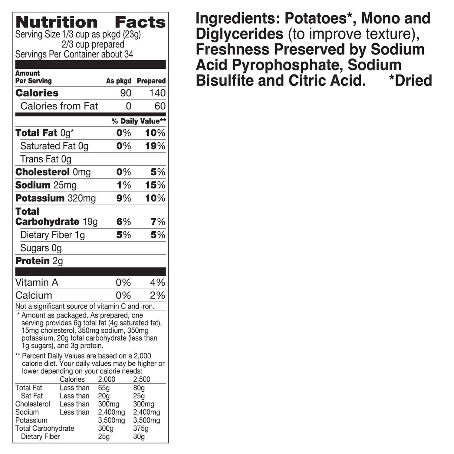 Betty Crocker Betty Crocker Gluten Free, 100% Real Potato Buds, 28 oz