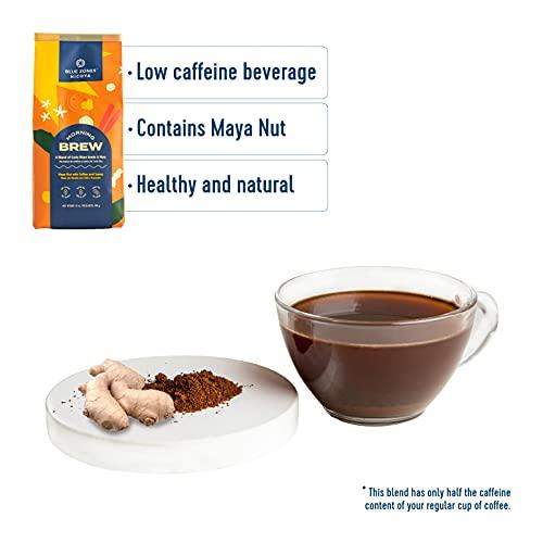BLUE ZONES Blue Zones Nicoya - Morning Brew, Maya Nut with Coffee and Spices- 100% Natural Ground Coffee Alternative - High micronutrients - Low Caffeine, Gluten & Sugar-Free (12 oz/ 340g)