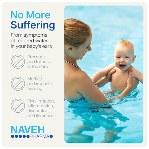 NAVEH PHARMA NAVEH PHARMA Dry Ears Baby | Swimmers Ear Drops Spray | Ear Drying Drops for Little Swimmers | Remove Water Trapped in Ears in Seconds | Prevent Hearing Loss (0.5 Fl Oz)