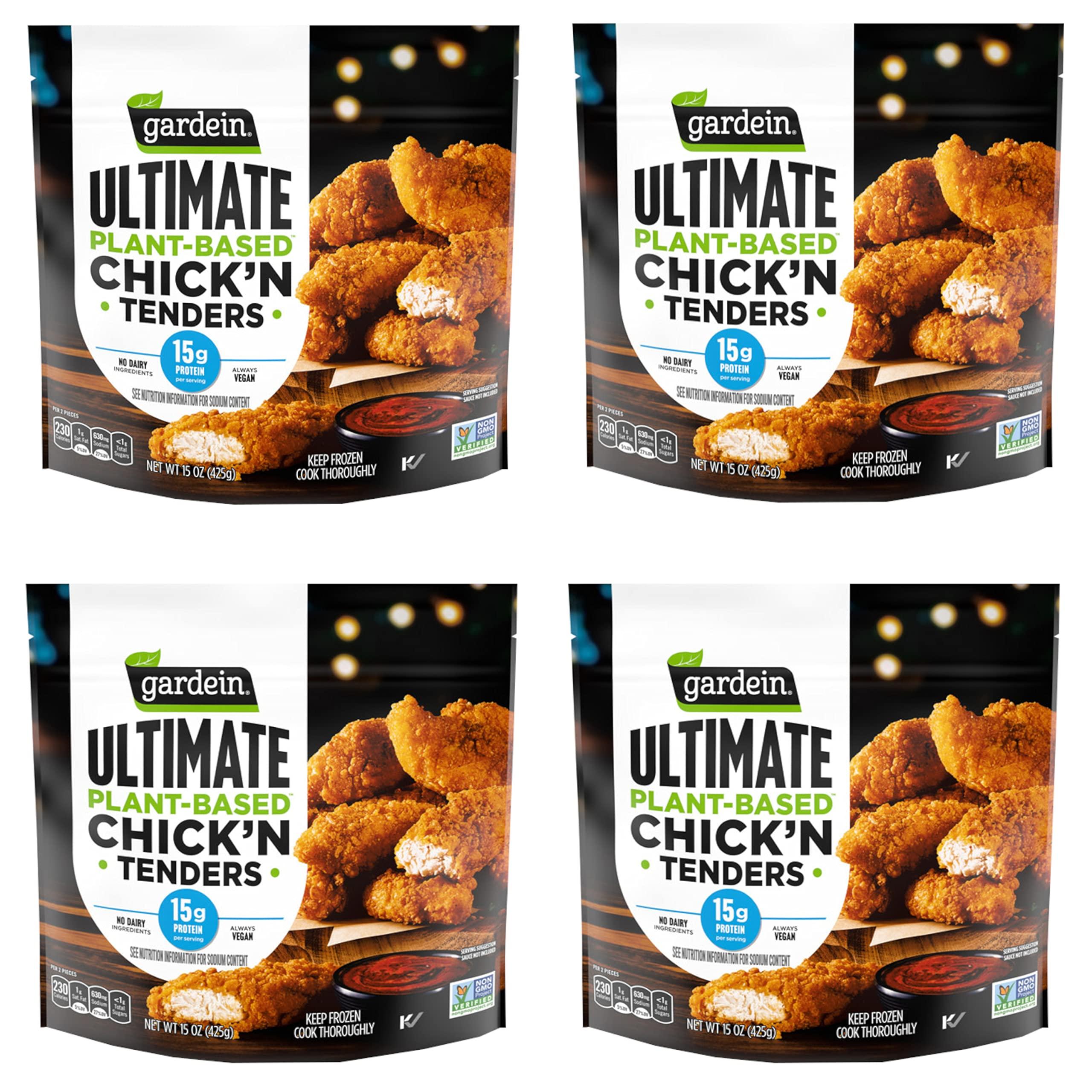 Ready Set Gourmet Gardein Chick\'n Tenders Plant-Based Ultimate - No Dairy Ingredients - Always Vegan - 15g Protein Per Serving - 4 Boxes (15.oz Each) - Ready Set Gourmet Donate a Meal Program