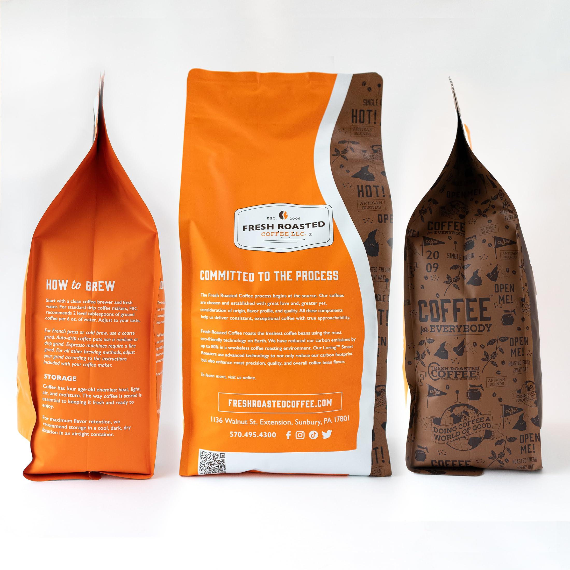 Fresh Roasted Coffee Fresh Roasted Coffee, Organic Ethiopian Sidamo Guji, 5 lb (80 oz), Light Roast, Kosher, Whole Bean