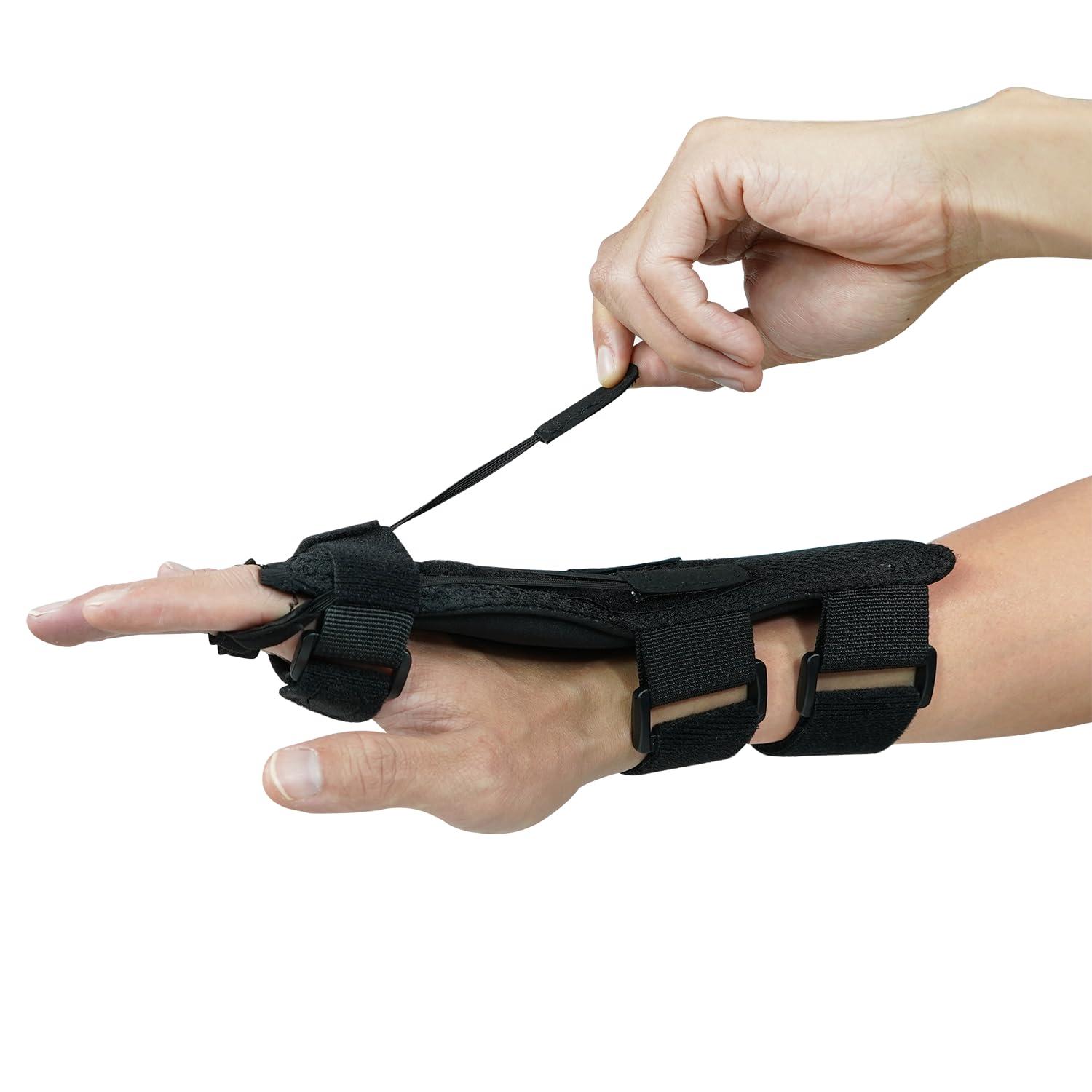 Feamero Feamero Radial Nerve Palsy Splint, Adjustable Finger Extension Brace, Lift Elastic Splint for Drop Wrist, Radial Nerve Injury, Mcp Arthroplasty, Crutch Palsy Treatment, Fit Left & Right Hand