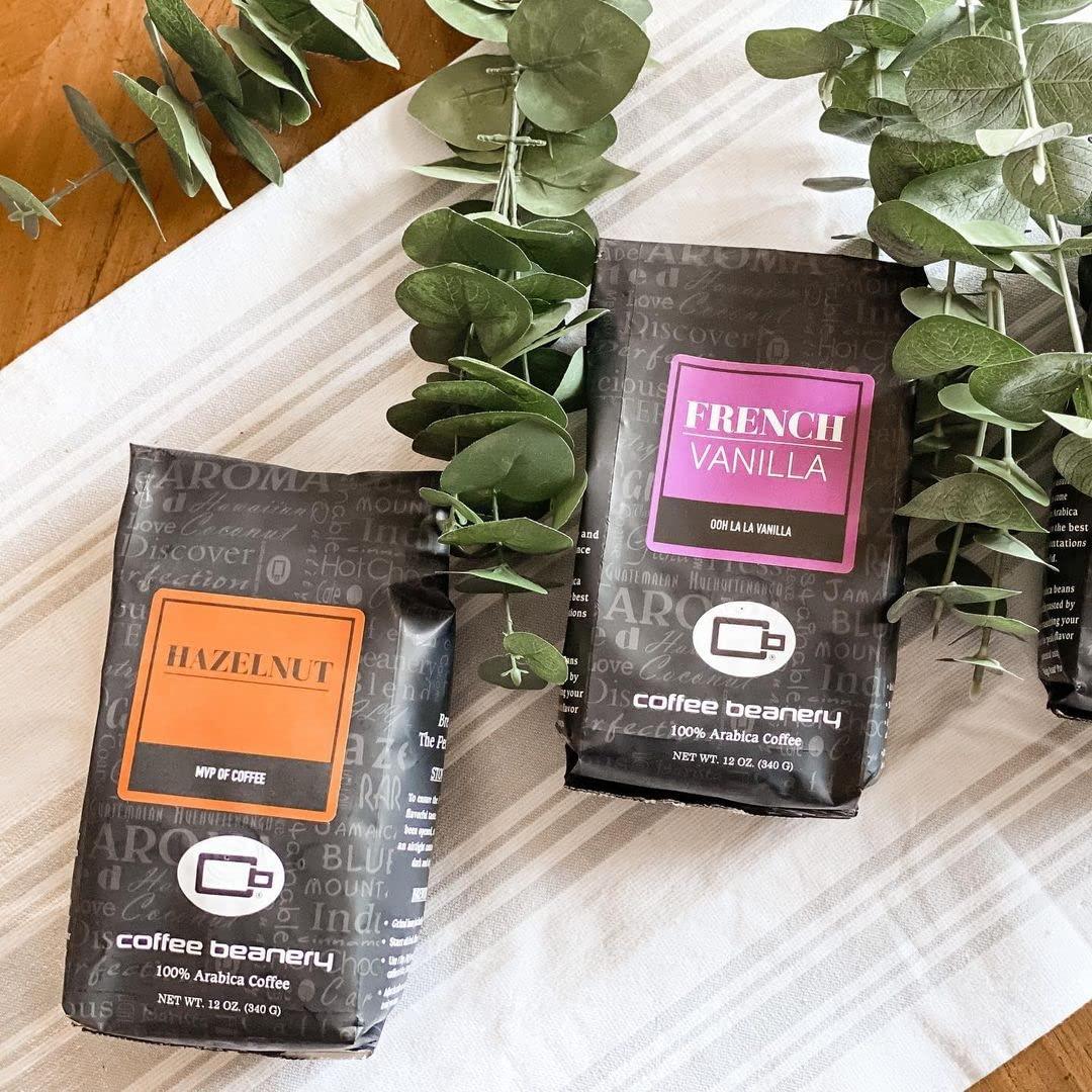 Coffee Beanery Hazelnut Coffee by Coffee Beanery | 12oz Flavored Coffee Ground Medium Roast Coffee | 100% Specialty Arabica Coffee Ground | Gourmet Coffee | Flavored Coarse Ground Coffee Medium Roast