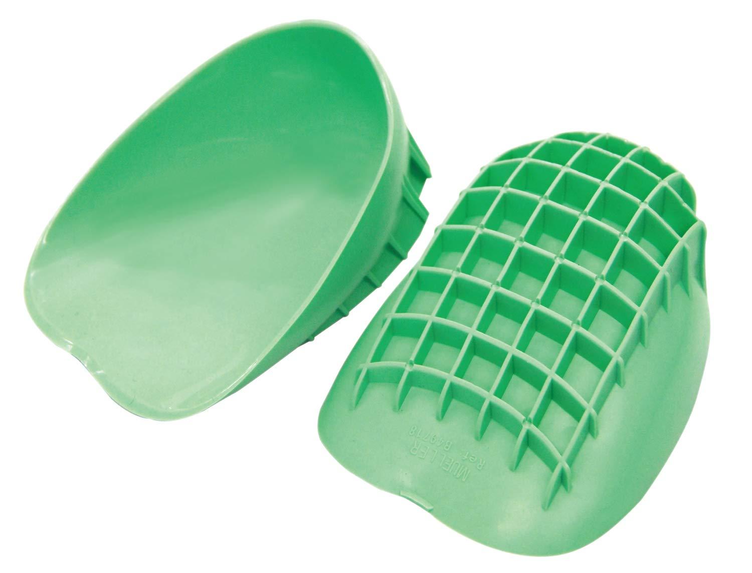 MUELLER MUELLER Sports Medicine Pro Heel Cups, Foot Pain Relief Support for Men and Women, High Impact Sports, Ideal for Shin Splints, Heel Spurs, Plantar Fasciitis, 1 Pair, Green, Large