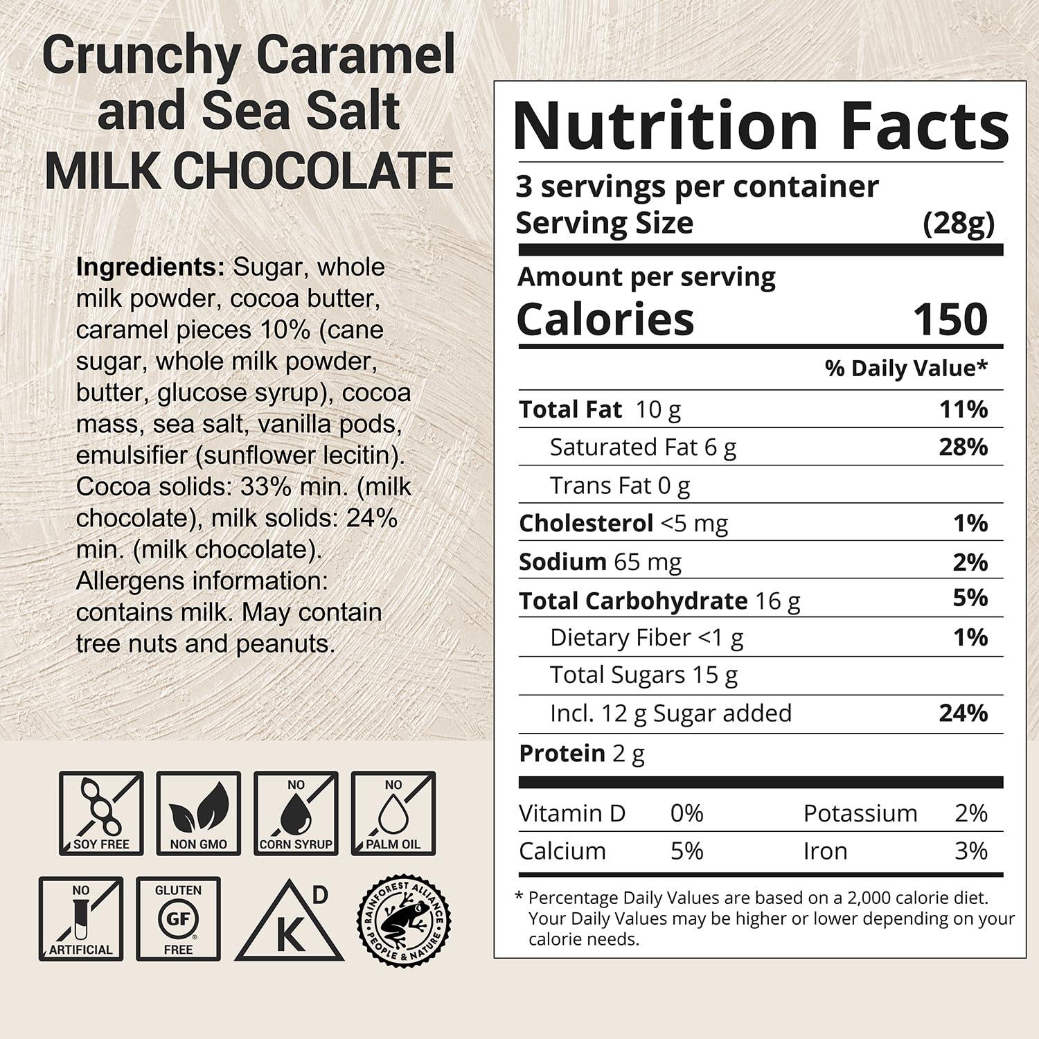 Milkboy Swiss Chocolates Milkboy Swiss Milk Chocolates - Alpine Milk Chocolate Bars with Crunchy Caramel Sea Salt - Gluten-Free Non-GMO All Natural - Made in Switzerland - 3 oz, Pack 5