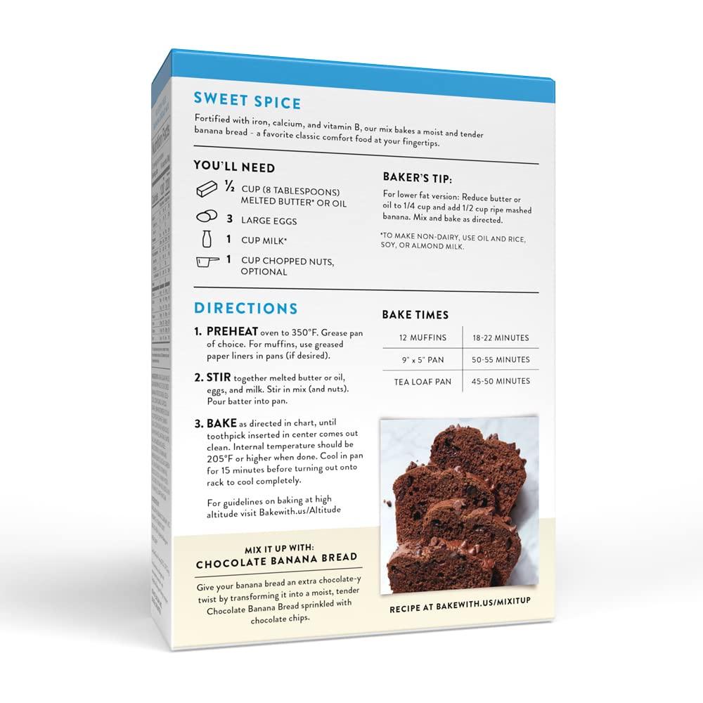 King Arthur King Arthur, Gluten Free Banana Bread + Muffin Mix, Gluten-Free, Non-GMO Project Verified, Certified Kosher, 16 Ounces