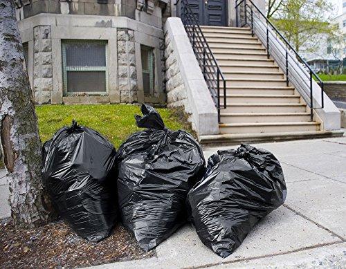 Tasker Tasker 64-65 Gallon Trash Bags for Toter, (Huge 50 Bags w/Ties) 60 Gallon Trash Bags, xl Large Garbage Bags 64-65 Gallon Extra Large Leaf Bags, Commercial Trash Bags