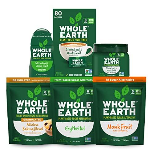 Whole Earth Whole Earth Plant-Based Sugar Alternative, Erythritol & Monk Fruit, 9.8oz Jar