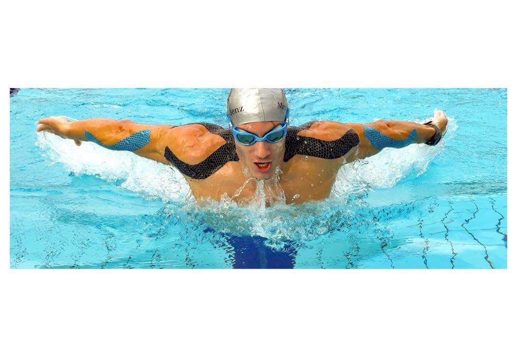 FlexU FlexU Kinesiology Tape - 60 2\" x 10\" Pre-Cut Strips for Lower Back, Knees, & Shoulders; Pain Relief & Support for Muscles & Joints, Shoulders, Knees & Back, Rheumatism, Gout, Osteoporosis (Beige)