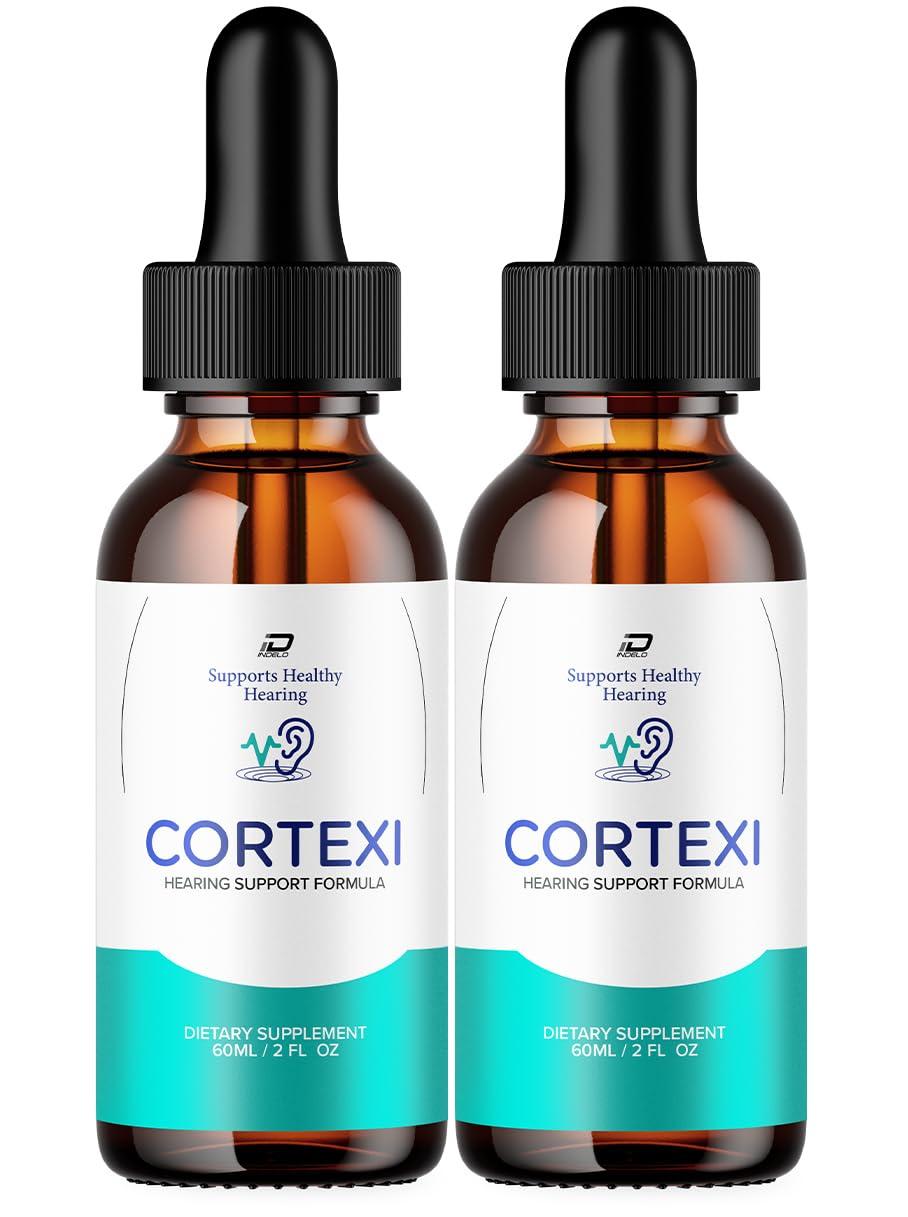 Indelo Indelo Cortexi Tinnitus Ear Drops - Cortexi 24, Cortexi Liquid Drops, Cortexi Reviews, Cortexi Drops for Ear Relief (2 Pack - 120 ML)