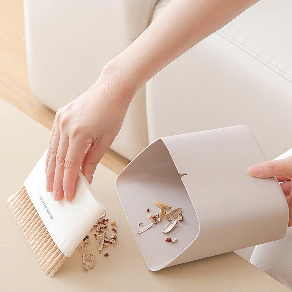 Wiywef Wiywef Small Dustpan and Brush Set, Mini Dust Pan with Broom Set Portable Table Brush Table Crumb Sweeper Broom Mini Trash Can Keyboard Cleaning Brush
