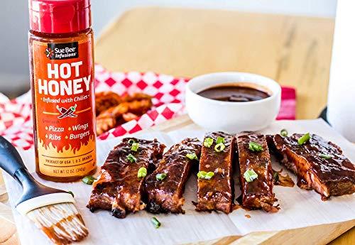 Sue Bee Sue Bee Infusions Hot Honey, 12 Ounce Sue Bee Chili Infused Hot Honey For Ribs, Wings, Burgers
