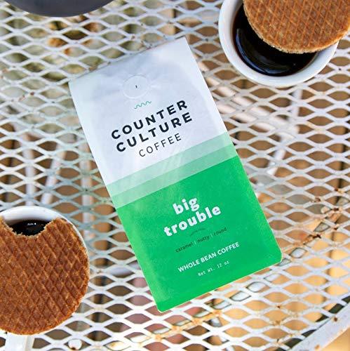 Counter Culture Coffee Counter Culture Coffee Big Trouble - Medium Roast, Sustainably Farmed, Kosher, Whole-Bean Coffee, 12oz (1 Bag)