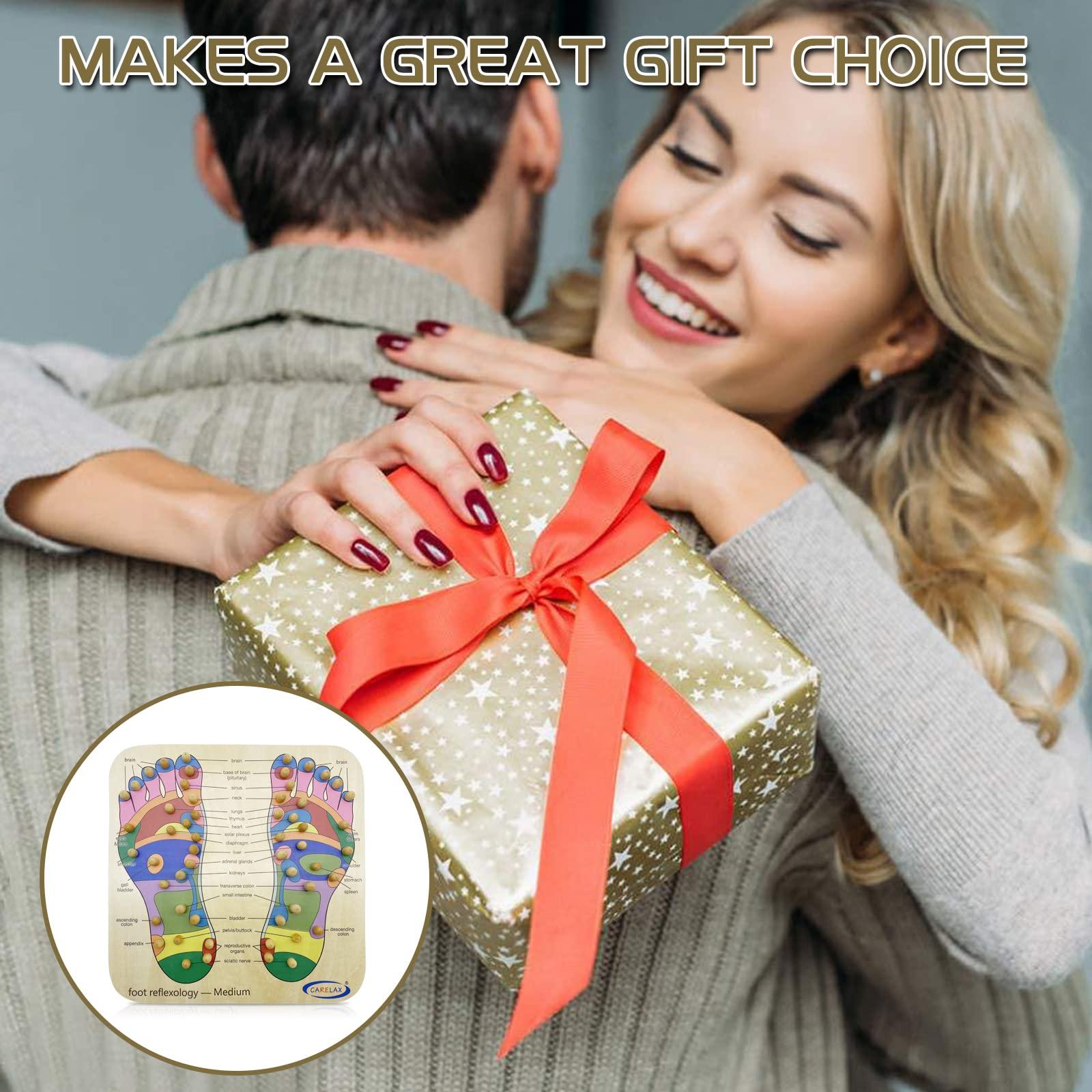 CARELAX CARELAX Foot Roller Massager Tools, Reflexology Board Foot Acupuncture Mat with Pressure Point Chart, Legs Circulation Machine Anti Fatigue Sore Feet Relief Device Relaxation